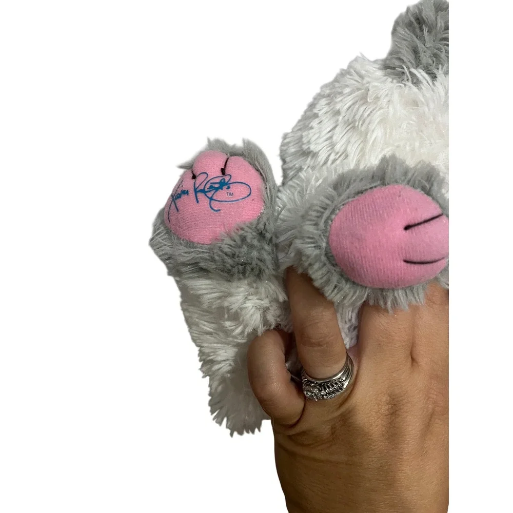 Cabbage Patch Kids Adoptimals Kitten Plush White Grey Blue‎ Eyes Xavier Roberts